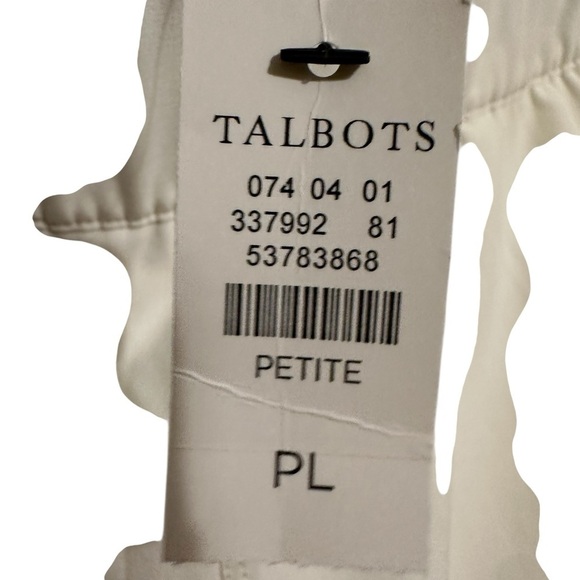 Talbots Cream Skort Preppy Tennis Pickleball Size Large Petite - Picture 9 of 9